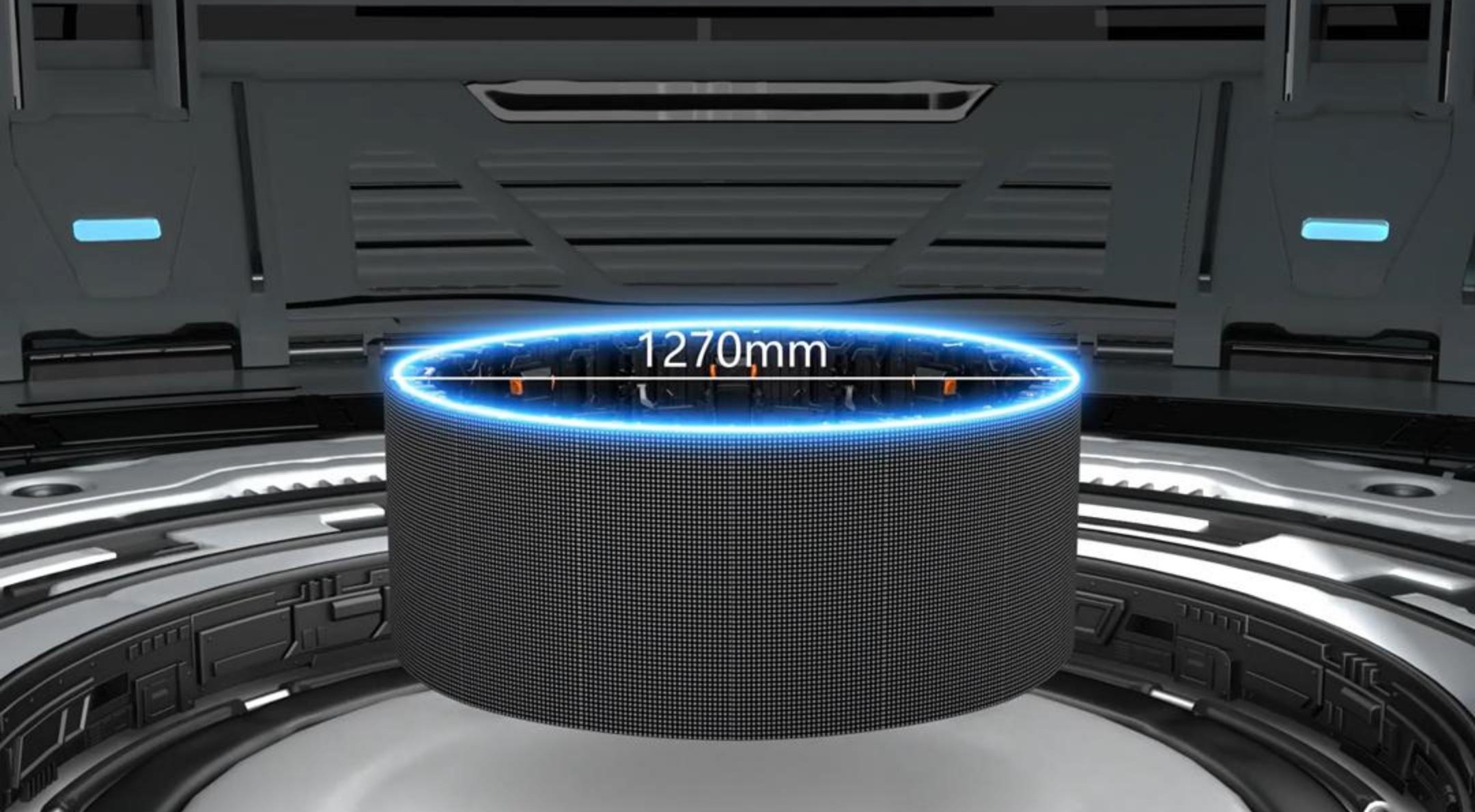 Flexible LED cabinet for stage and event display design, combining flat LED video walls and curved LED screens in one versatile solution.
