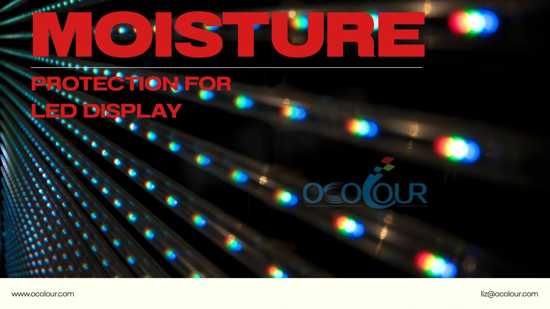 led-display and moisture
