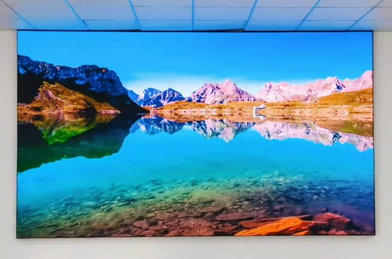 Ultra-narrow LED display frame core accessories set: aluminum joints, self-tapping screws, horizontal/vertical keels, straight connecting plates for assembly.