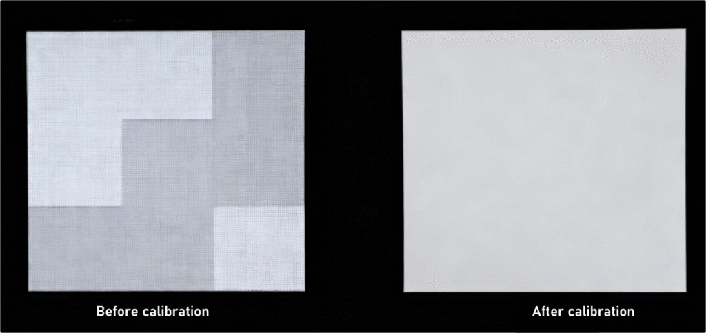 LED screen module batch mixing risks comparison - uneven brightness vs consistent display, LED video wall batch consistency issues
